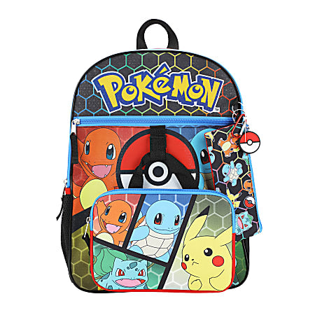 Pokémon Starter Characters 5-Piece Backpack Set