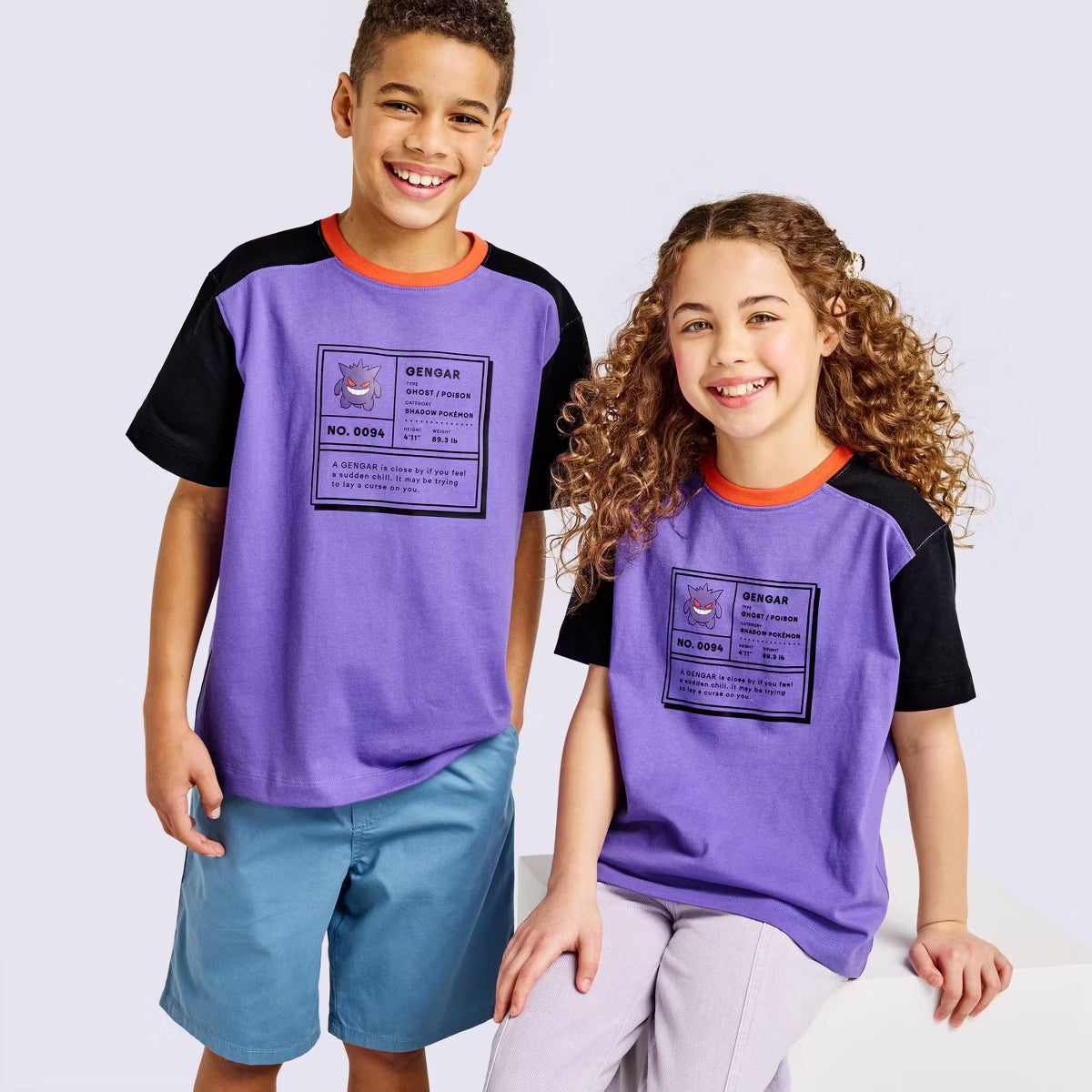 Youth Gengar Graphic Short Sleeve Crewneck T-Shirt - Pokémon x Target size small