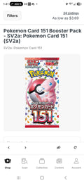 Pokemon Card 151 Booster Pack - Japanese
